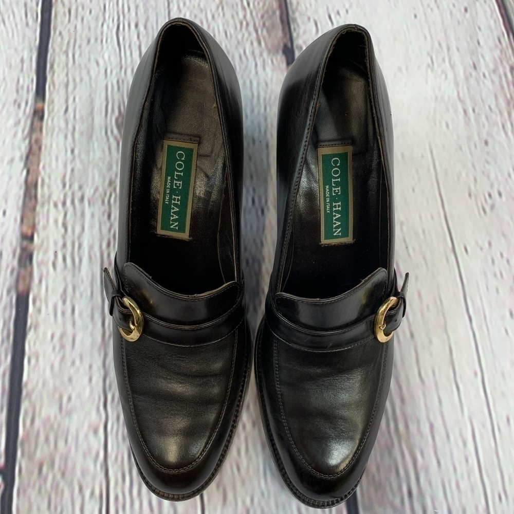 🎉Cole Haan Brown Loafers w/ Chunky Heel - Picture 4 of 8